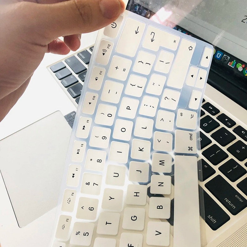 Klēpjdatora tastatūras vāciņš priekš macbook air 13 pro 15 collu A1466 A1502 A1278 A1398 EU Silicon Keyboard Cover Color aizsargplēve