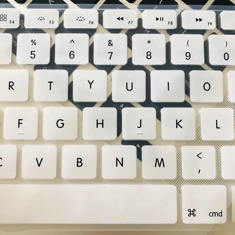 Klēpjdatora tastatūras vāciņš priekš macbook air 13 pro 15 collu A1466 A1502 A1278 A1398 EU Silicon Keyboard Cover Color aizsargplēve