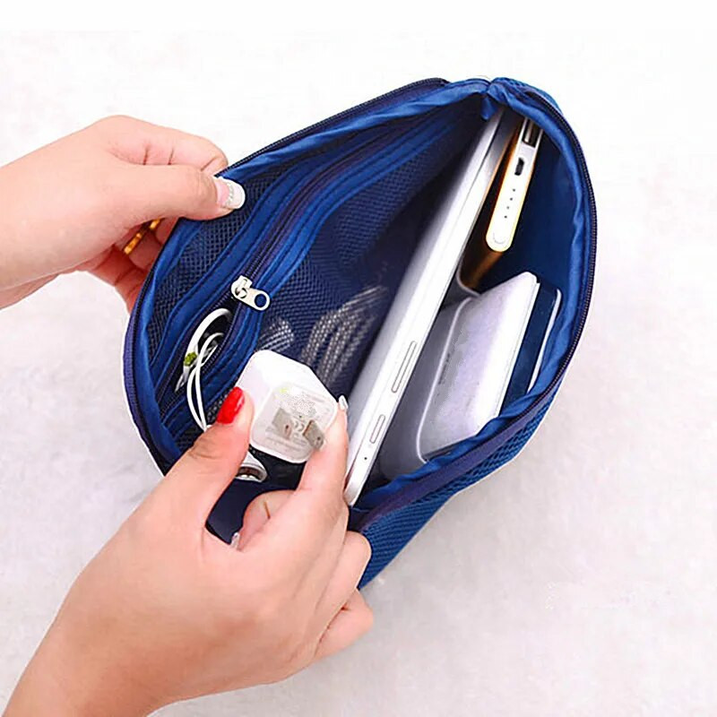 Μόδα Καλώδιο φορτιστή USB Θήκη ακουστικών Μακιγιάζ Καλλυντικά Αξεσουάρ Αξεσουάρ Τσάντα Δημιουργική Αντικραδασμική Ταξίδι Ψηφιακή