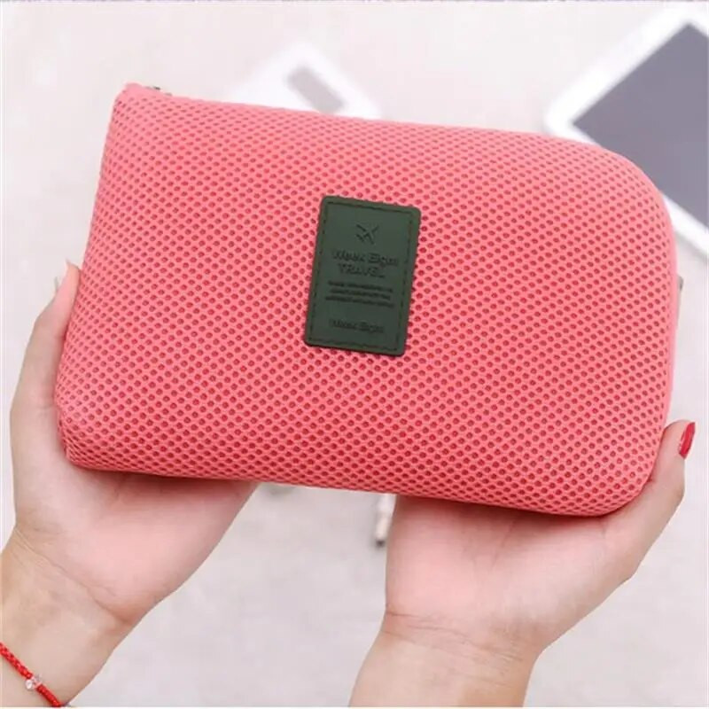 Μόδα Καλώδιο φορτιστή USB Θήκη ακουστικών Μακιγιάζ Καλλυντικά Αξεσουάρ Αξεσουάρ Τσάντα Δημιουργική Αντικραδασμική Ταξίδι Ψηφιακή