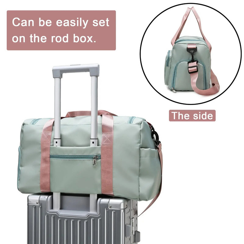 MARKROYAL Ceļojumu audekla somas Sporta soma Sievietēm Plecu somas Ūdensnecaurlaidīgas plecu apavu nodalījums Kabatas rokassomiņa Dropshipping