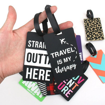 нов дизайн Аксесоари Етикет за багаж Поставка за куфар Аксесоари за пътуване ID Адрес Силикагел Преносим етикет Очила Етикет за багаж