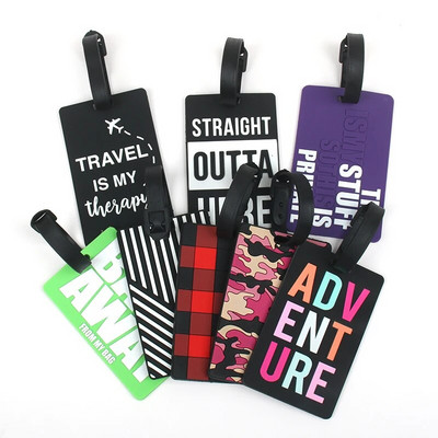 нов дизайн Аксесоари Етикет за багаж Поставка за куфар Аксесоари за пътуване ID Адрес Силикагел Преносим етикет Очила Етикет за багаж