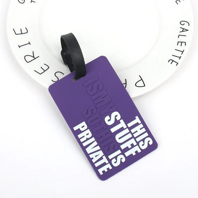 νέας σχεδίασης Αξεσουάρ Ετικέτα αποσκευών Θήκη βαλίτσας Αξεσουάρ ταξιδιού ID Διευθύνσεις Silica Gel Portable Label Glasses Tag αποσκευών