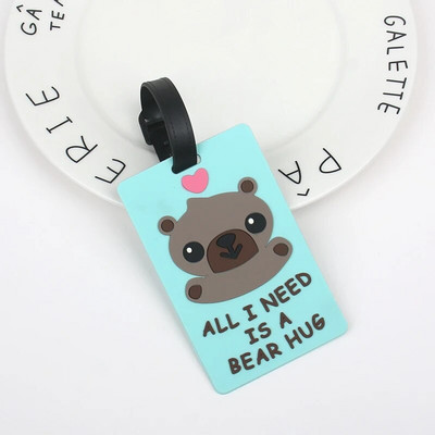 νέας σχεδίασης Αξεσουάρ Ετικέτα αποσκευών Θήκη βαλίτσας Αξεσουάρ ταξιδιού ID Διευθύνσεις Silica Gel Portable Label Glasses Tag αποσκευών