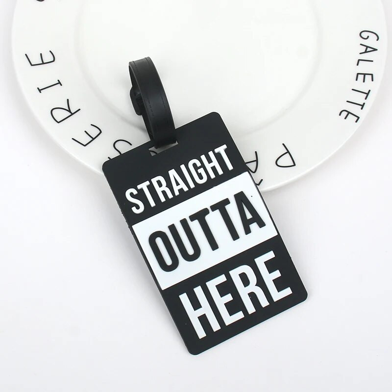 νέας σχεδίασης Αξεσουάρ Ετικέτα αποσκευών Θήκη βαλίτσας Αξεσουάρ ταξιδιού ID Διευθύνσεις Silica Gel Portable Label Glasses Tag αποσκευών