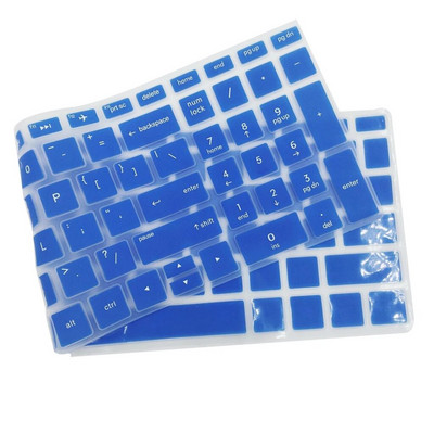 Piele de protecție detașabilă din silicon pentru tastatură pentru laptop HP 15,6 inchi BF Huse pentru tastatură pentru laptop Film gradient pentru tastatură