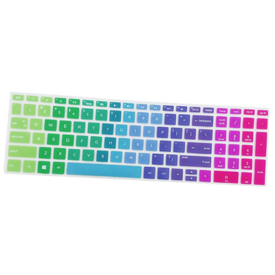 Piele de protecție detașabilă din silicon pentru tastatură pentru laptop HP 15,6 inchi BF Huse pentru tastatură pentru laptop Film gradient pentru tastatură