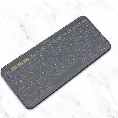 Πολύχρωμο κάλυμμα πληκτρολογίου K380 για Logitech K380 For Logi Wireless Silicone Protector Skin Case Film TPU English Korean Clear