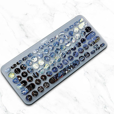 Πολύχρωμο κάλυμμα πληκτρολογίου K380 για Logitech K380 For Logi Wireless Silicone Protector Skin Case Film TPU English Korean Clear