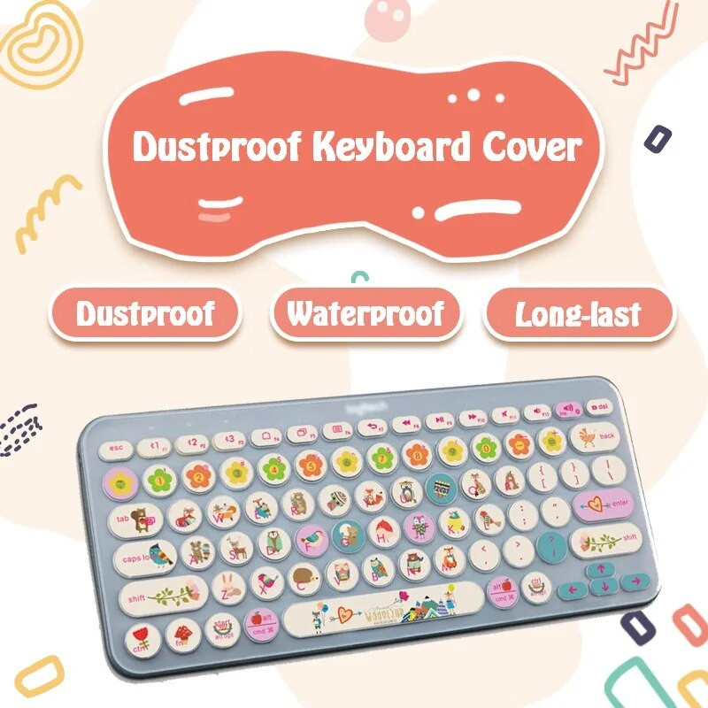 Värviline K380 klaviatuuri kate Logitech K380 jaoks Logi juhtmevaba silikoonist kaitsega nahaümbrise kile TPU inglise Korea selge