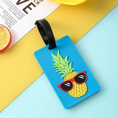 Etichete PVC drăguțe pentru bagaje, femei, bărbați, vară, plajă, gel de siliciu, etichete de nume, etichete de identitate, etichete de adresă, etichete de îmbarcare, kit de călătorie