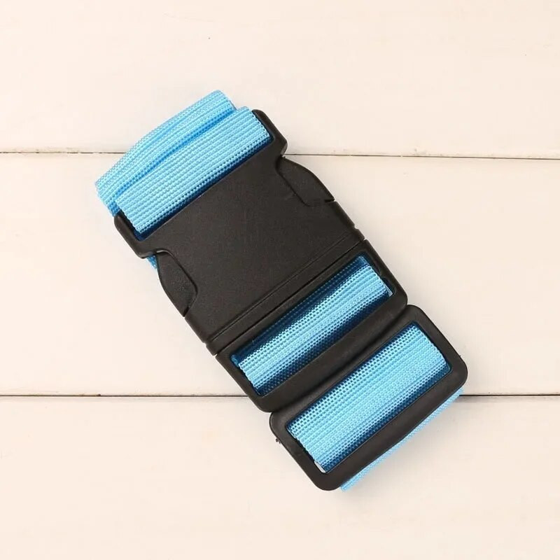 1gab 2m Regulējama bagāžas siksna Šķērssiksna Iepakojums Ceļojumu koferis Neilona slēdzene Sprādzes siksna Bagāžas jostas Kempinga somas piederumi