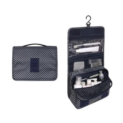 Γυναικεία νάιλον τσάντα ταξιδίου Αδιάβροχη τσάντα μακιγιάζ με γάντζο Unisex Neceser Οργάνωση καλλυντικών και καλλυντικών Θήκη Τσάντες αποθήκευσης μπάνιου