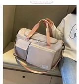 Ikdienas saliekamā ceļojumu soma Sporta fitnesa īsa ceļojuma joga peldēšana kalnā kāpšana rokassomiņa Crossbody bagāžas soma Vienkāršs stils