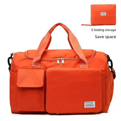 Ikdienas saliekamā ceļojumu soma Sporta fitnesa īsa ceļojuma joga peldēšana kalnā kāpšana rokassomiņa Crossbody bagāžas soma Vienkāršs stils