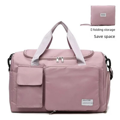 Ikdienas saliekamā ceļojumu soma Sporta fitnesa īsa ceļojuma joga peldēšana kalnā kāpšana rokassomiņa Crossbody bagāžas soma Vienkāršs stils