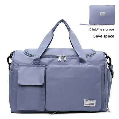 Ikdienas saliekamā ceļojumu soma Sporta fitnesa īsa ceļojuma joga peldēšana kalnā kāpšana rokassomiņa Crossbody bagāžas soma Vienkāršs stils