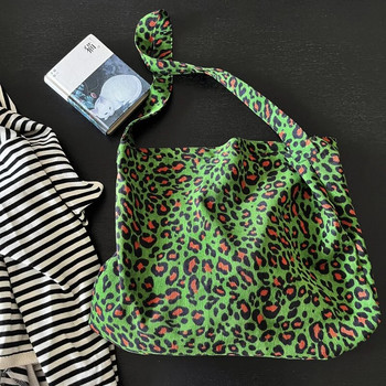 Дамска кадифена чанта през рамо с леопардов принт Голяма вместимост Дамски чанти шопър Чанти Дамски чанти Винтидж Дамска чанта през рамо на гърдите