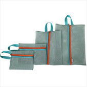 4 tk / komplekt võrgust tõmblukuga kott Mitmeotstarbeline reisivõrkkott kosmeetikatoodetele kontoritarbed, reisitarvikud