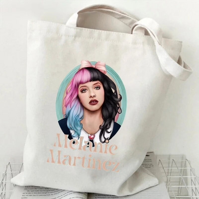 Melānijas Martinesas rokassoma sievietēm Kanvas soma Vintage plecu Harajuku hiphopa iepirkumu soma Melanie Martinez rokassoma