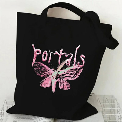 Melānijas Martinesas rokassoma sievietēm Kanvas soma Vintage plecu Harajuku hiphopa iepirkumu soma Melanie Martinez rokassoma