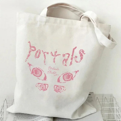 Melānijas Martinesas rokassoma sievietēm Kanvas soma Vintage plecu Harajuku hiphopa iepirkumu soma Melanie Martinez rokassoma