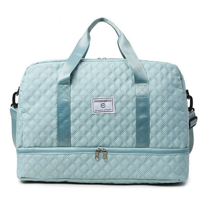 Trumpos kelionės kelioninis krepšys Vyriškas moteriškas rankinė Didelės talpos bagažo laikymo krepšys Sausas šlapias atskyrimas vandeniui atsparus sportinis kūno rengybos krepšys