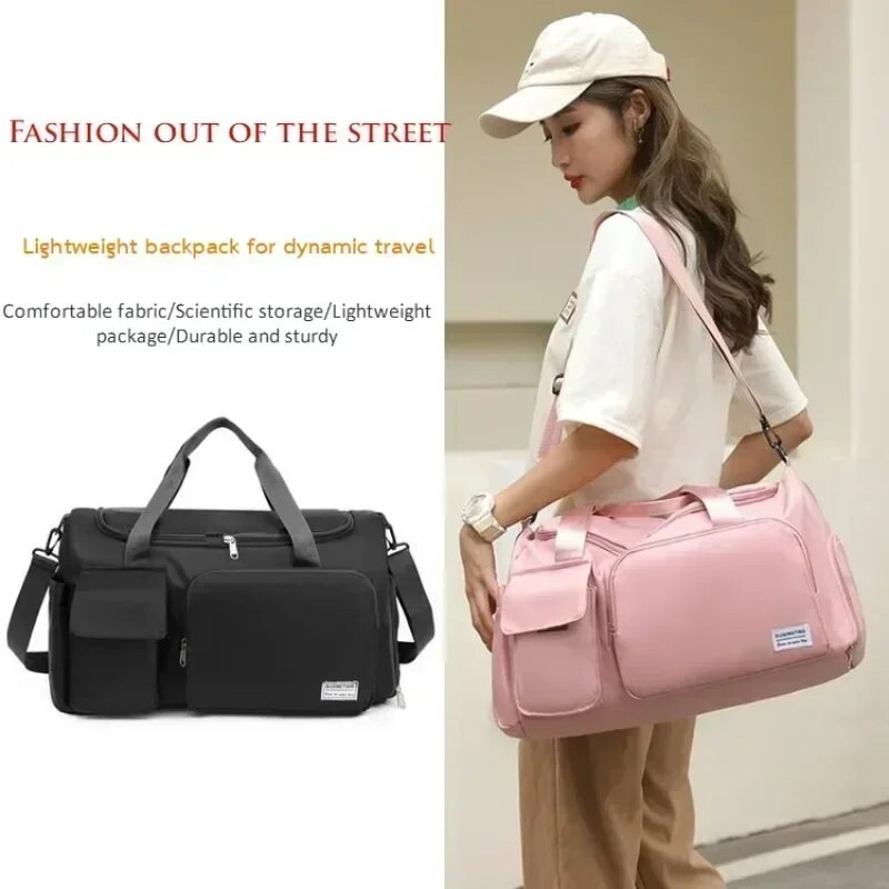 2023 reisikott Pagasi käekott Naiste õlakott Suure mahutavusega brändi veekindel nailonist spordisaalikott Naiste Crossbody kott