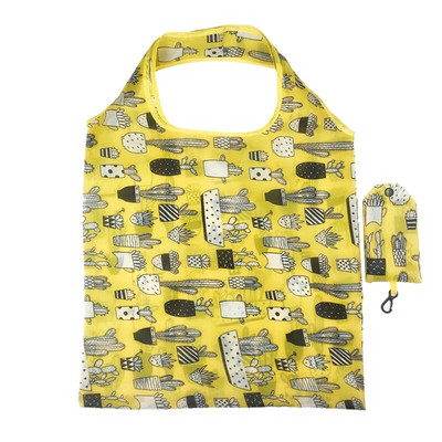 Lieli salokāmi atkārtoti lietojami iepirkumu maisiņi Videi draudzīgs lieljaudas iepirkumu maisiņš pārtikas precēm Unisex mazgājams, apdrukāts iepirkumu maisiņš