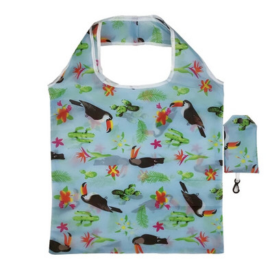 Lieli salokāmi atkārtoti lietojami iepirkumu maisiņi Videi draudzīgs lieljaudas iepirkumu maisiņš pārtikas precēm Unisex mazgājams, apdrukāts iepirkumu maisiņš