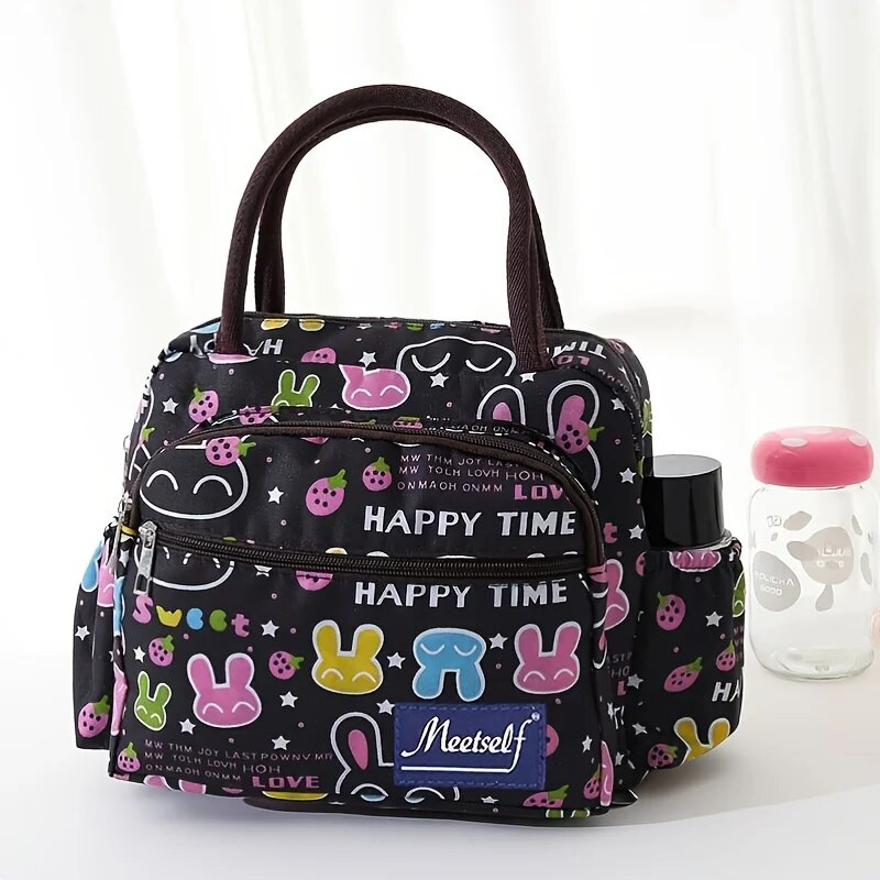 Sieviešu soma Audekla rokassomiņa sabiezināta ūdensizturīga bento soma Mammu maza auduma soma Oksfordas auduma rokas pārnēsāšana mammas soma pusdienu soma