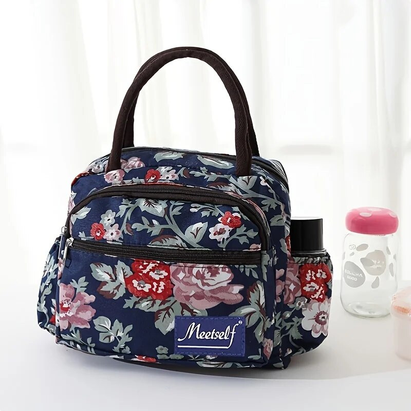 Sieviešu soma Audekla rokassomiņa sabiezināta ūdensizturīga bento soma Mammu maza auduma soma Oksfordas auduma rokas pārnēsāšana mammas soma pusdienu soma