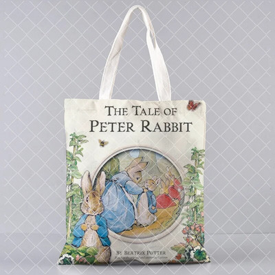 jauks trusis Apdrukāts audekls Pircējs Lieldienu dāvanu rokassomiņa Tote plecu bag Women Shopper soma daudz Kawaii Bag Harajuku Shopping