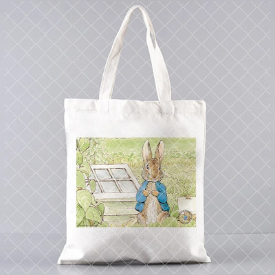 jauks trusis Apdrukāts audekls Pircējs Lieldienu dāvanu rokassomiņa Tote plecu bag Women Shopper soma daudz Kawaii Bag Harajuku Shopping