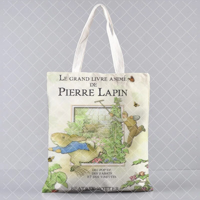 jauks trusis Apdrukāts audekls Pircējs Lieldienu dāvanu rokassomiņa Tote plecu bag Women Shopper soma daudz Kawaii Bag Harajuku Shopping