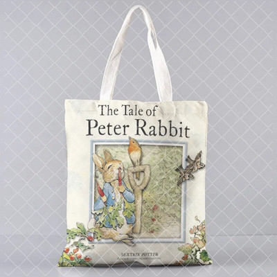 jauks trusis Apdrukāts audekls Pircējs Lieldienu dāvanu rokassomiņa Tote plecu bag Women Shopper soma daudz Kawaii Bag Harajuku Shopping