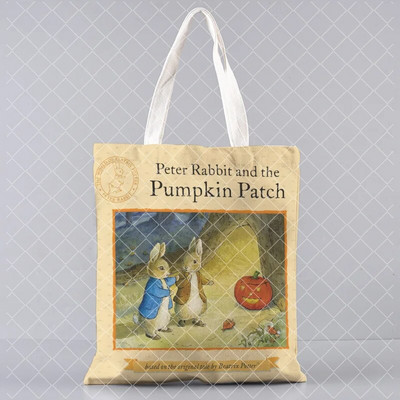 jauks trusis Apdrukāts audekls Pircējs Lieldienu dāvanu rokassomiņa Tote plecu bag Women Shopper soma daudz Kawaii Bag Harajuku Shopping