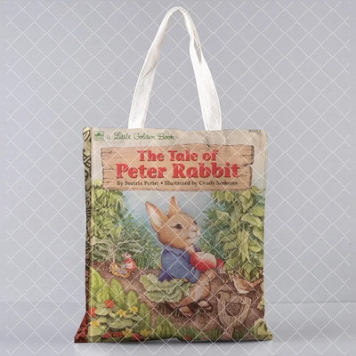 jauks trusis Apdrukāts audekls Pircējs Lieldienu dāvanu rokassomiņa Tote plecu bag Women Shopper soma daudz Kawaii Bag Harajuku Shopping