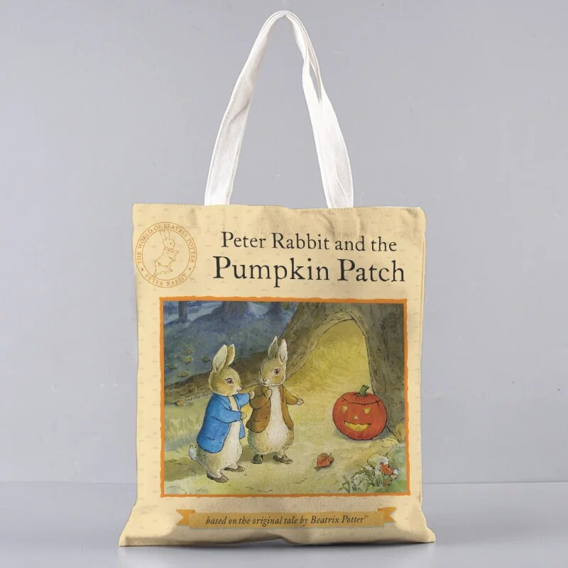 jauks trusis Apdrukāts audekls Pircējs Lieldienu dāvanu rokassomiņa Tote plecu bag Women Shopper soma daudz Kawaii Bag Harajuku Shopping