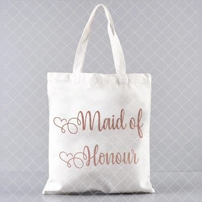 Team Bride Graphic Bachelorette Women EVJF Handbachelorette Party Drukāt Iepirkšanās Kanvas Soma Kāzu Sieviešu plecu soma