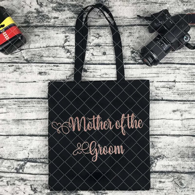 Team Bride Graphic Bachelorette Women EVJF Handbachelorette Party Drukāt Iepirkšanās Kanvas Soma Kāzu Sieviešu plecu soma