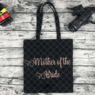 Team Bride Graphic Bachelorette Women EVJF Handbachelorette Party Drukāt Iepirkšanās Kanvas Soma Kāzu Sieviešu plecu soma