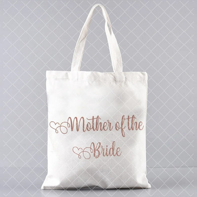 Team Bride Graphic Bachelorette Women EVJF Handbachelorette Party Drukāt Iepirkšanās Kanvas Soma Kāzu Sieviešu plecu soma