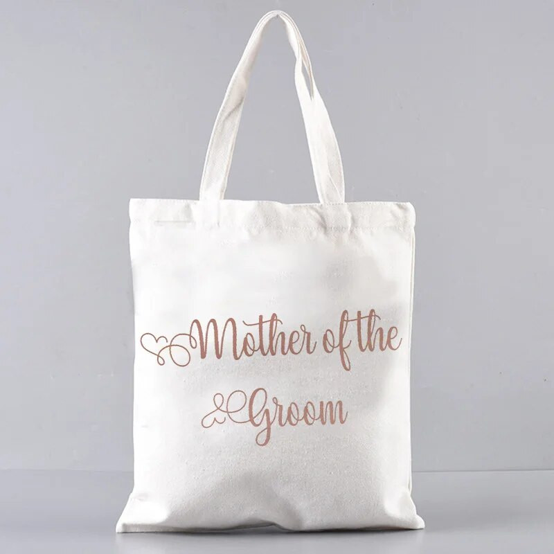 Team Bride Graphic Bachelorette Women EVJF Handbachelorette Party Drukāt Iepirkšanās Kanvas Soma Kāzu Sieviešu plecu soma