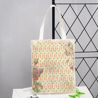 Peter Shopping Bags Rabbit Family Print Τσάντα Tote Αναδιπλούμενη για Γυναικεία Προσωπικότητα Σχολική Ταξιδιωτικές Τσάντες ώμου Cute Tote Bag