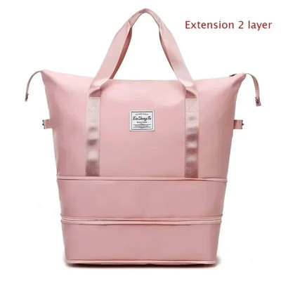 Ceļojumu soma Sieviešu rokassomiņa Leopard Zebra Print Ūdensizturīgs Liels Velmes stieņa iekāpšana Fitness Sausā un Slapjā Atdalāmā Bagāžas Soma Jauna