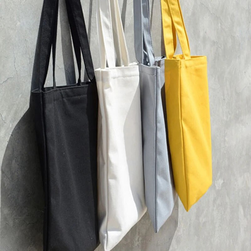 sievietes Solid Canvas Casual Tote plecu somas meitenēm sieviešu DIY rokassomas videi draudzīga iepirkumu soma