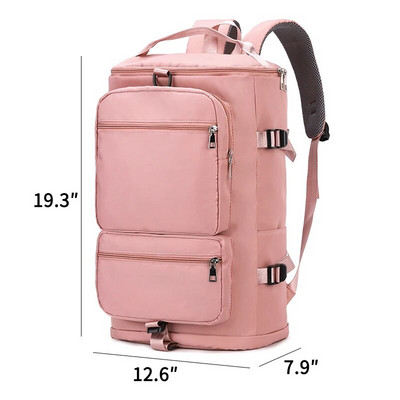 Γυναικεία τσάντα ταξιδιού TINYAT Μεγάλης χωρητικότητας Casual Σακίδιο πλάτης ταξιδιού Σαββατοκύριακου Γυναικείες αθλητικές τσάντες αποσκευών γιόγκα Πολυλειτουργικές χιαστί