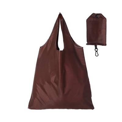 Φορητή επαναχρησιμοποιούμενη τσάντα αγορών Oxford Washed μονόχρωμη τσάντα παντοπωλείου Αναδιπλούμενη αδιάβροχη Ripstop τσάντα ώμου